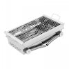 Grill węglowy z półką i składanym rusztem 43x25cm ROYAL CATERING 10012966 RCEK-1040